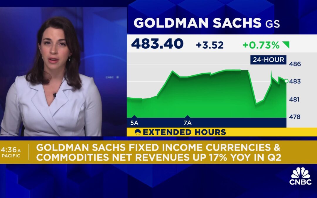 Goldman Sachs tops estimates on better-than-expected fixed income trading