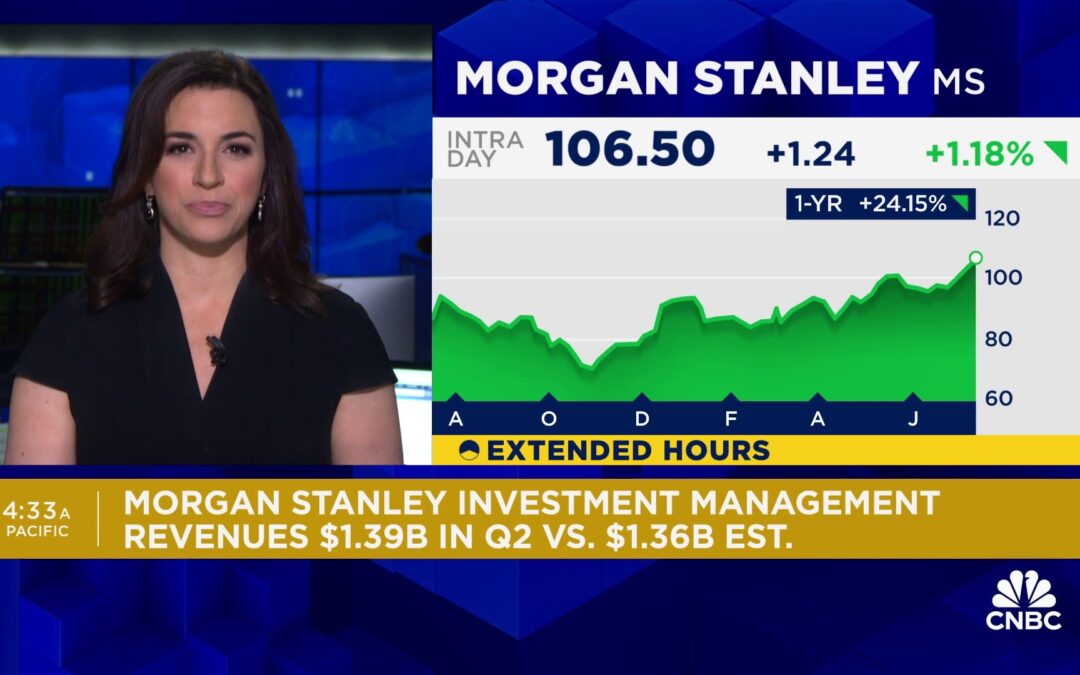 Morgan Stanley tops estimates on stronger-than-expected trading and investment banking