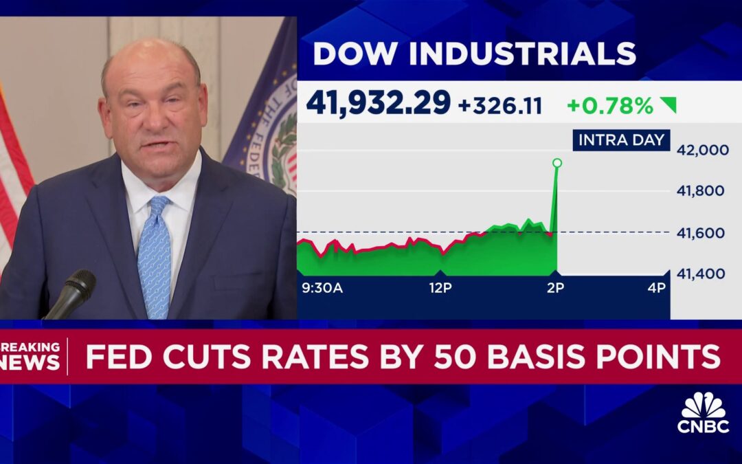 Fed slashes interest rates by a half point, an aggressive start to its first easing campaign in four years